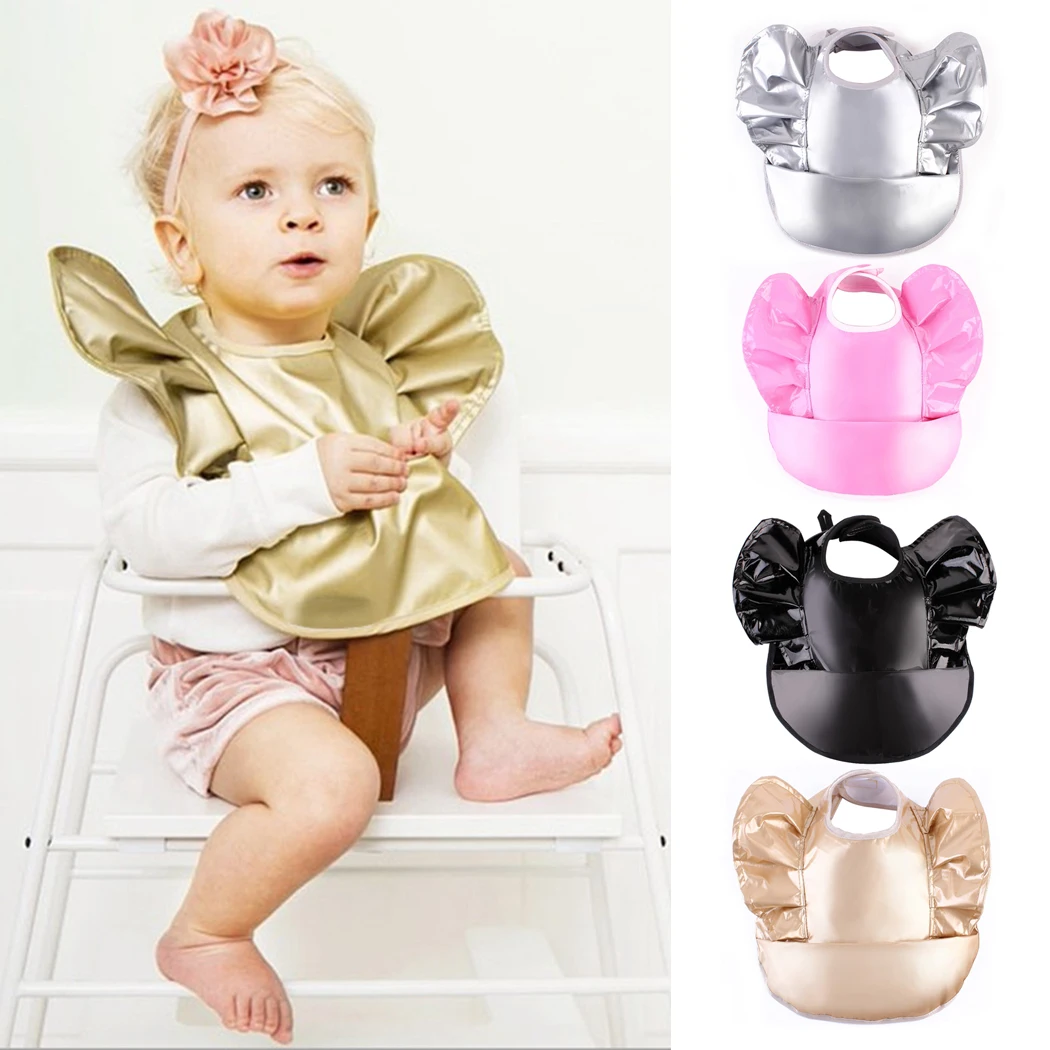 Для новорожденных нагрудники EVA Пластик Водонепроницаемый младенческой фартук