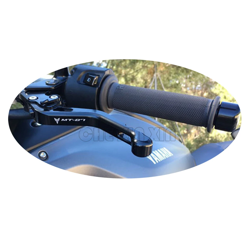 New Short With LOGO MT 07 CNC Motorcycle Adjustable Brake Clutch Levers For YAMAHA MT07 MT-07 FZ-07 Tracer 700 2014-2018 | Автомобили и