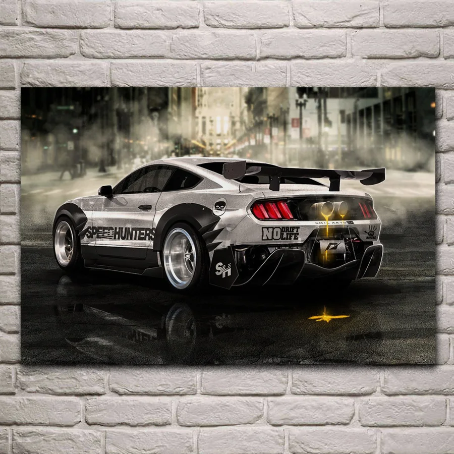 Тюнинг mustang спортивные автомобили искусство картина для дома гостиной украшение