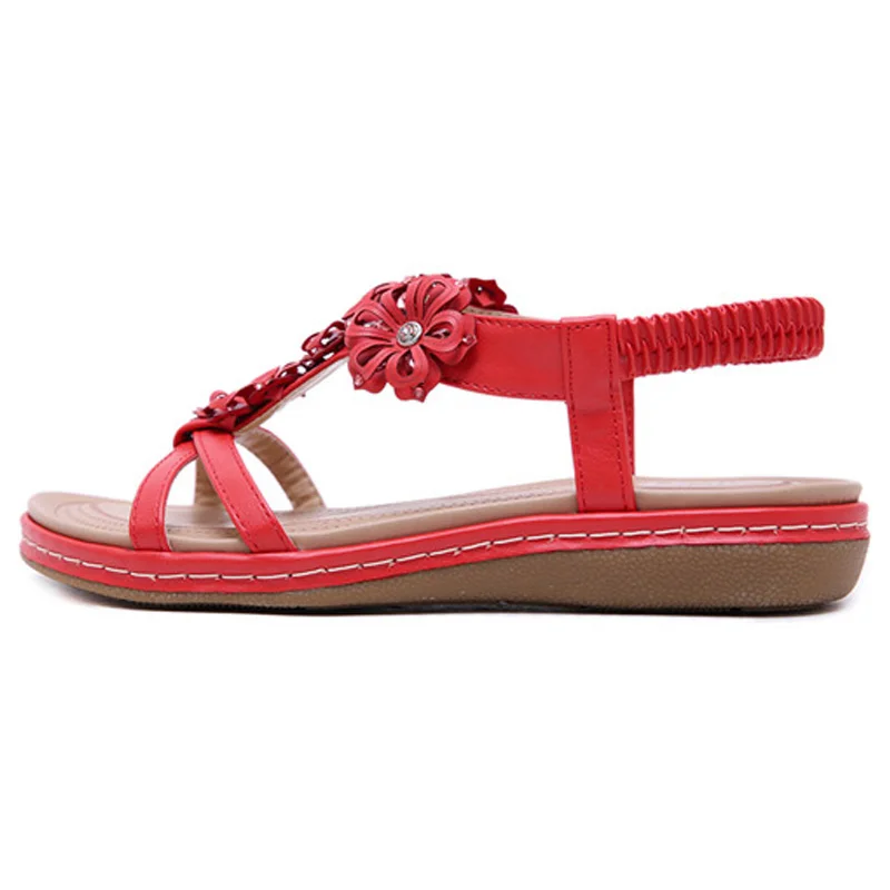 Women Sandals 2019 New Shoes Bohemian Flowers Flat Summer Beach Flip Flops Fashion Ladies Sandal | Обувь