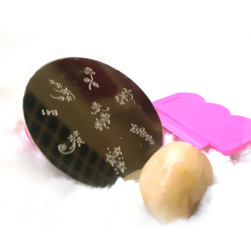 Новый салон Nail Art Шаблоны Экспресс Штамповка Набор Комплект DIY 1 пластины + 1stamper