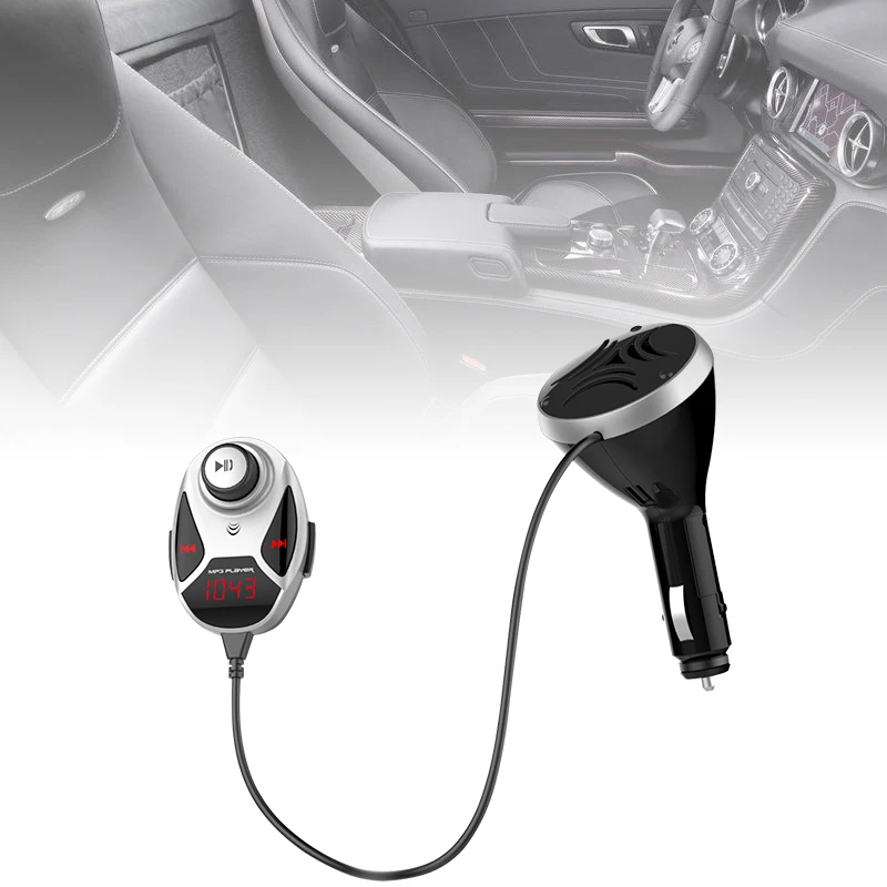 BT12 двойной USB Bluetooth fm передатчик Аудио Автомобильный Mp3 плеер беспроводной
