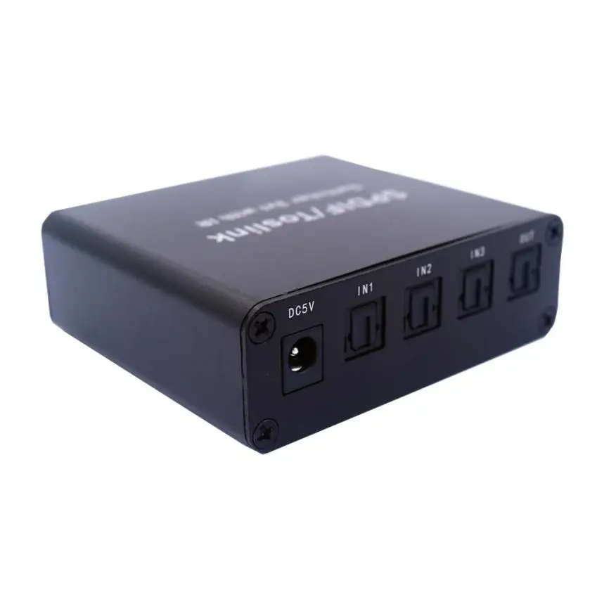 Цифровой оптический аудиопереключатель HL 2017 SPDIF/TOSLINK 3x1 с тремя входами на один