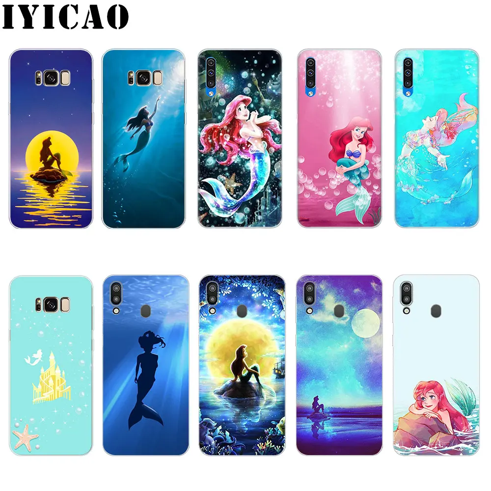IYICAO с принтом Русалочка Ариэль жесткий чехол для Samsung Galaxy A3 A5 2015 2016 2017 A6 A7 A8 A9 плюс