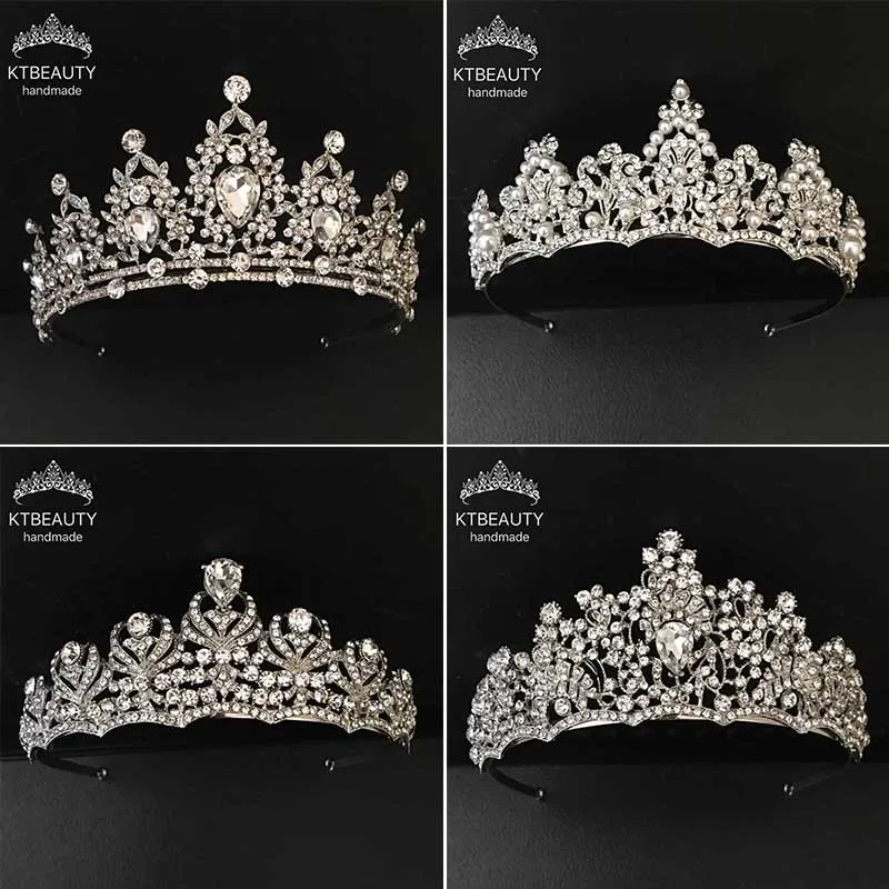 20 видов конструкций свадебные Криста корона диадемы стразами Для женщин Royal