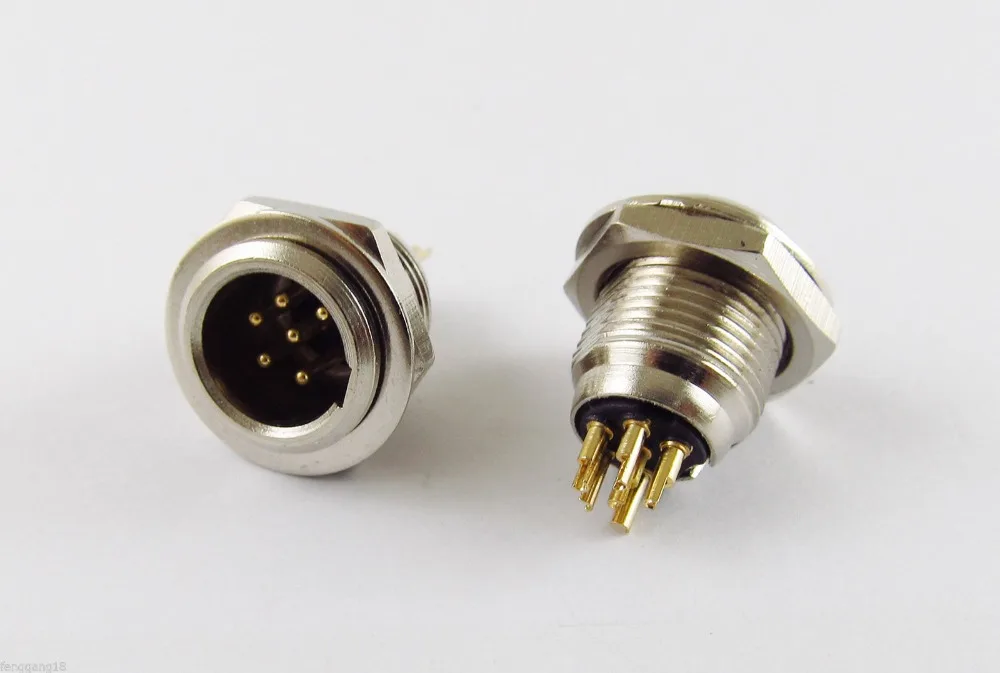 1 шт. мини XLR 6 Pin Мужской Аудио Микрофон Шасси Разъем TB6M Match TA6F Q G|Компьютерные