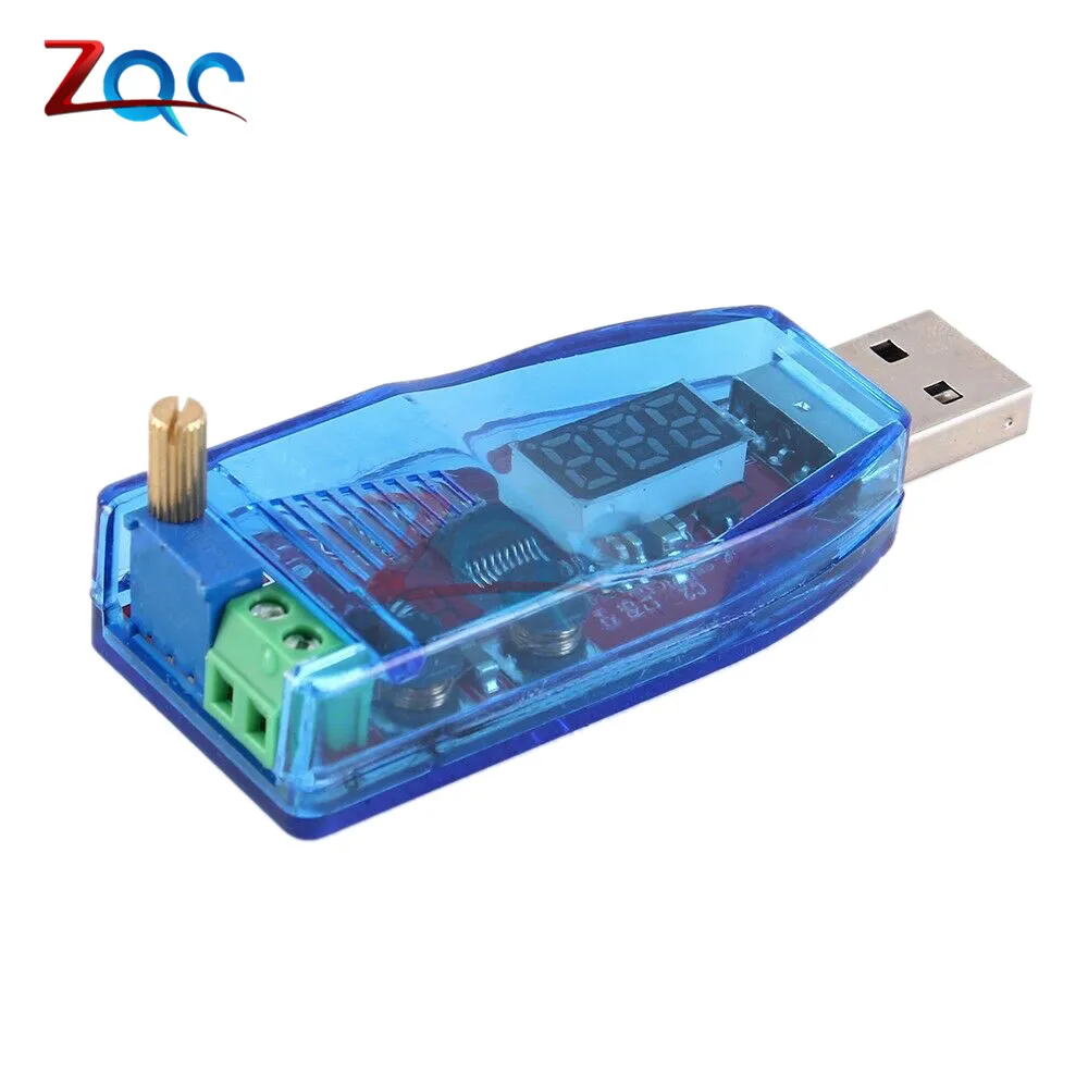 DC-DC 5V до 3,3 V 9V 12V 24V USB Шаг вверх и вниз Питание Модуль Регулируемый повышающий преобразователя постоянного тока Выход постоянного тока 1,0 V-24 V с Чехол