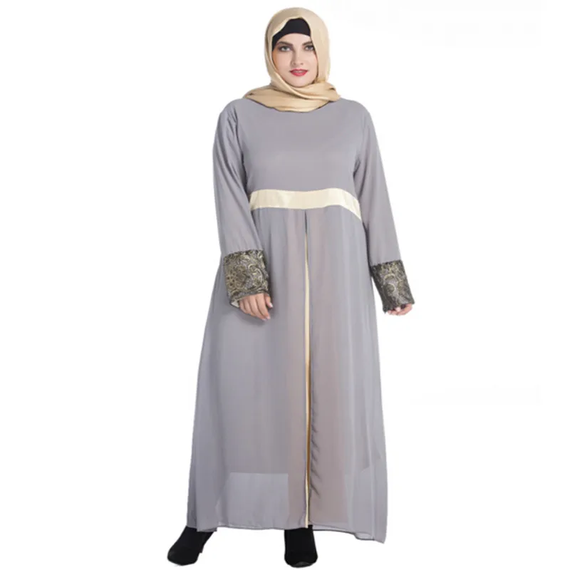 Кружева длинным рукавом dress o шея повседневная bodycon бальные платья исламские muslim