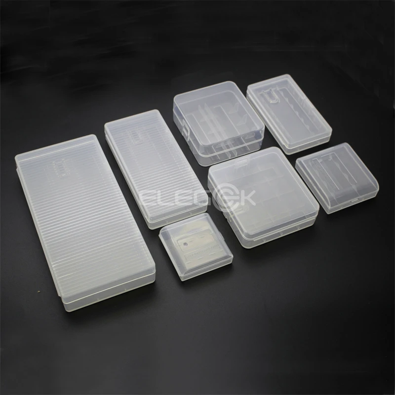 Батарея случае комплект с 7 различных хранение прозрачное жесткий Пластик