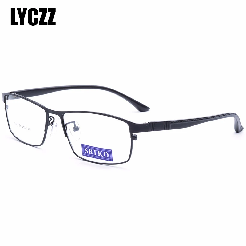 LYCZZ 2019 классические простые мужские оправа для очков при близорукости полуобода