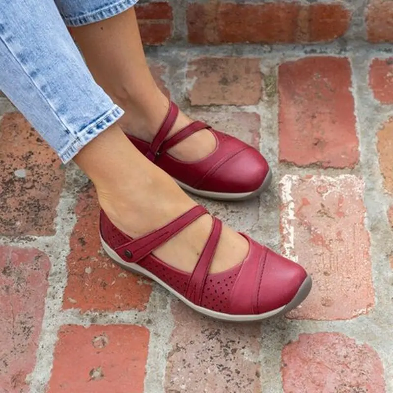 Женская летняя повседневная обувь на плоской подошве женские легкие кожаные