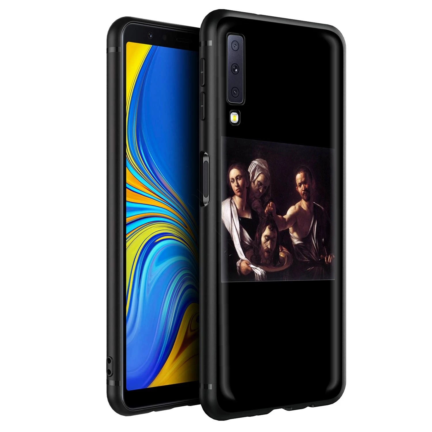 Эстетичный желтый чехол с рисунком маслом для Samsung Galaxy S20 S10 S9 S8 S7 S6 Plus Note 9 8 M30 M20 M10