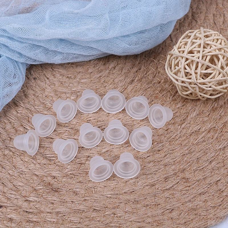 100 шт Пластиковые микроблейдинг тату чашка крышка пигмент прозрачный держатель