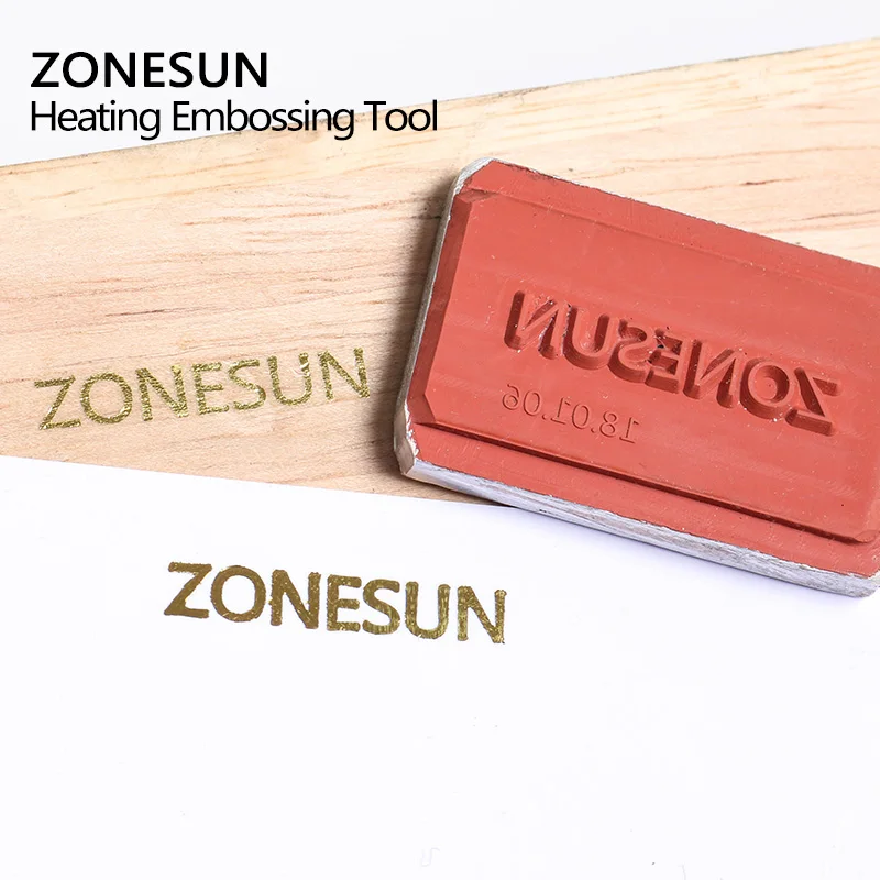 ZONESUN DIY Горячая фольга силиконовая форма тисненая пластина индивидуальный