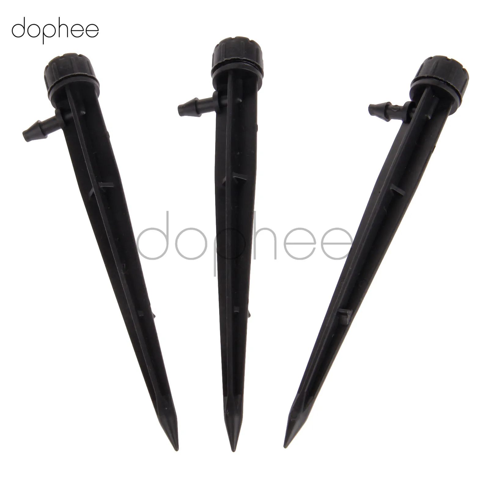 "dophee 10pcs Micro Bubbler Drip Irrigation Adjustable Emitters Stake
