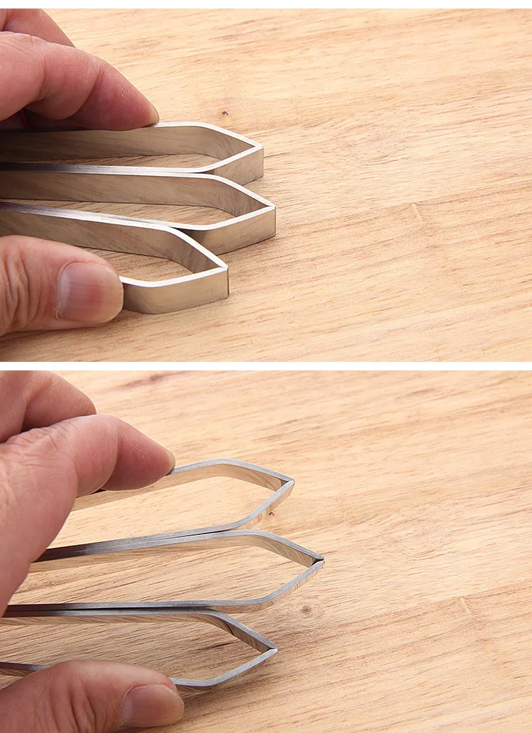 Stainless Steel Fish Bone Remover Pliers Pincer Puller Tweezer Tongs Pick-Up Utensils Kitchen Seafood Tool
