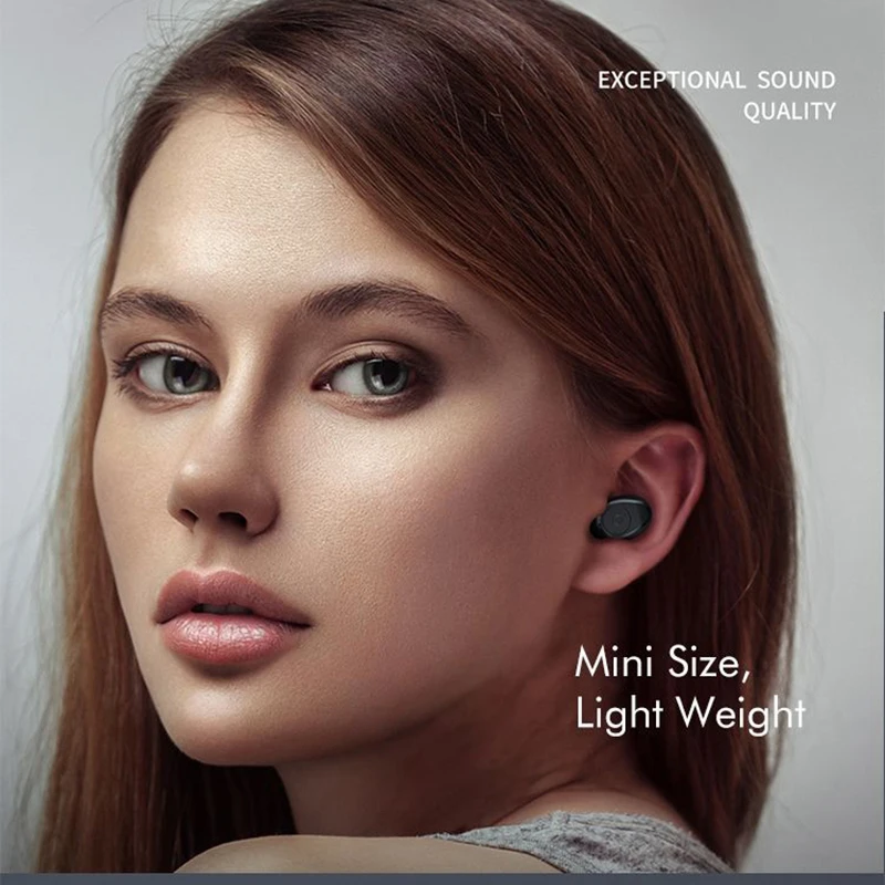 F9 TWS Bluetooth 5 0 наушники вкладыши Беспроводные свободные спортивные для телефона с