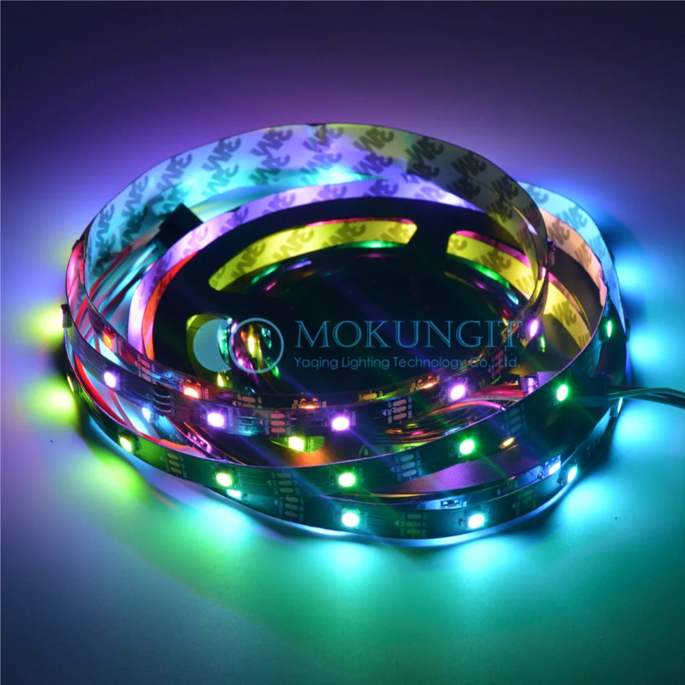 Mokungit 10X1 м SK6812 RGBW/RGBWW 30 светодиодов/м 5050 элемент с поверхностным монтажом гибкое освещение полоса IP20 не водонепроницаемый IP65 IP67 белый, черный, pcb DC5V