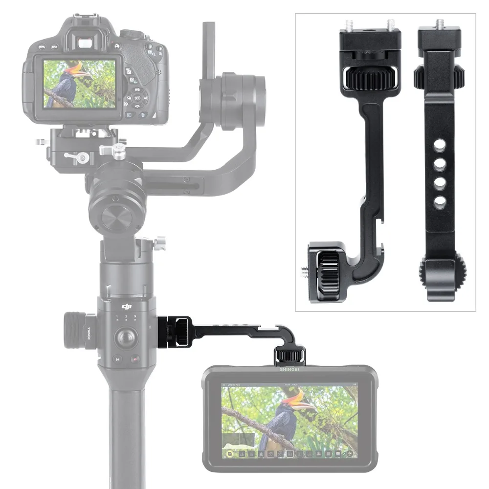Расширительный кронштейн монитора для DJI Ronin S три отверстия 1/4 регулируемый угол