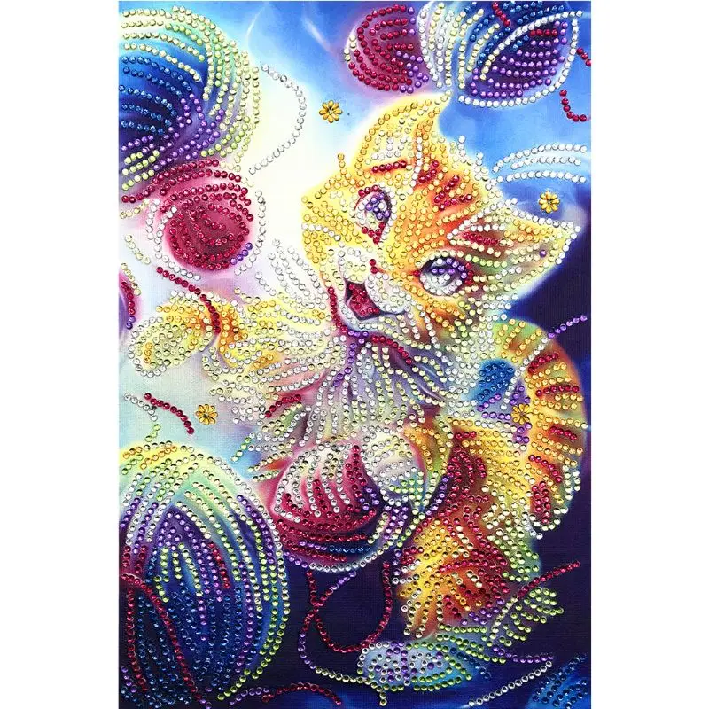 Чашка кошка 5D специальная форма алмазная живопись вышивка рукоделие горный