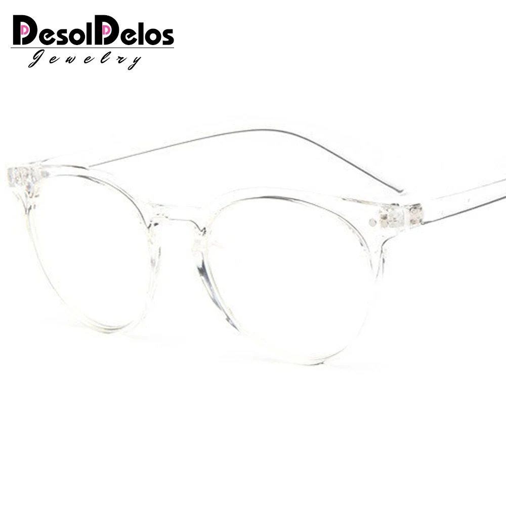 C9 white Новая мода ретро мужские очки оправа простые женские очки oculos de grau masculino - Цвет оправы: C9 white
