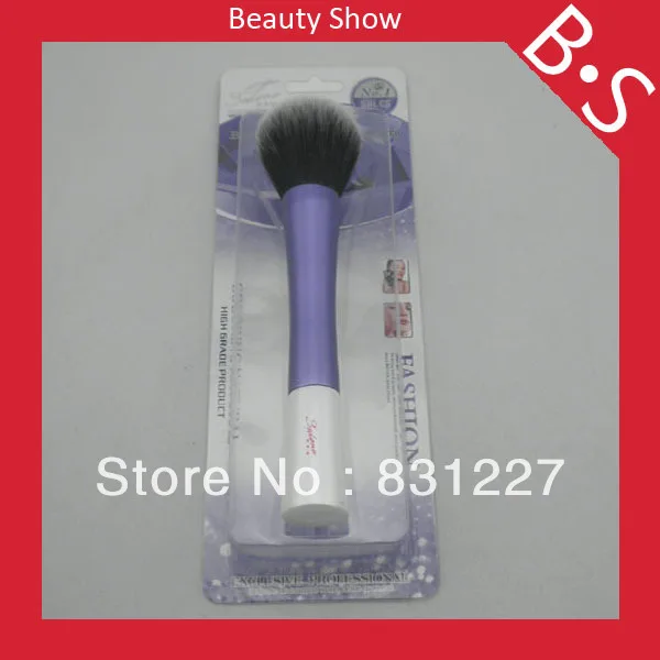 Профессиональная фиолетовая кисть для пудры с плоским дном Кисть