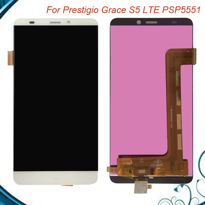 ЖК дисплей 5 дюйма для Prestigio Grace S5 LTE PSP5551 Duo PSP 5551 DUO сенсорный экран дигитайзер