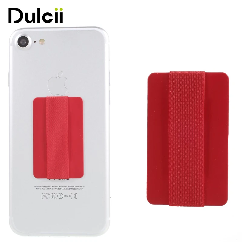 DULCII для iphone 6S Универсальный прорезиненный тонкий эластичный телефон Finger Grip Strap