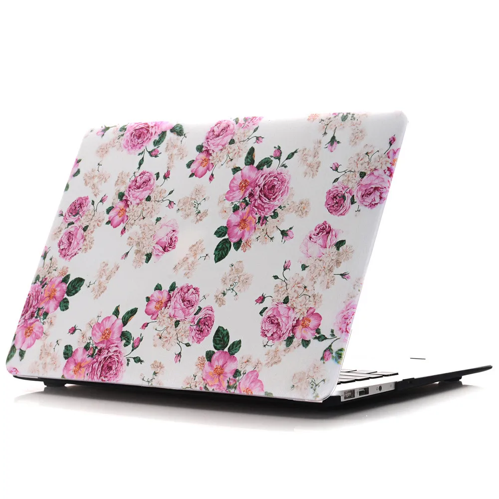 Flower Laptop Case Computer Protective Cover for Macbook Air Pro Retina 11 12 13 15 inch Exquisite Notebook Shell|Сумки и чехлы для