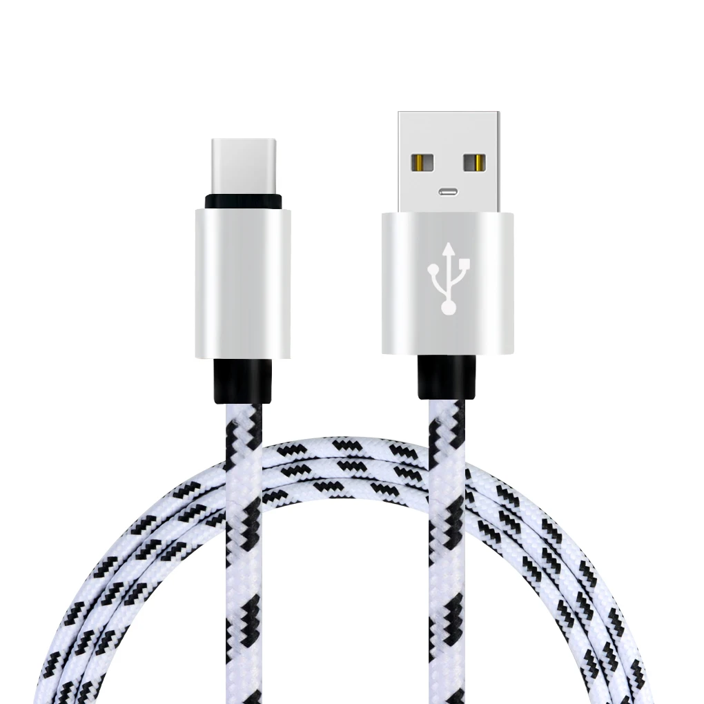 NO.2 2 м сетка плетеный хлопок Быстрый usb type C USB зарядное устройство зарядный кабель для Xiaomi 6 - Тип штекера: NO.2
