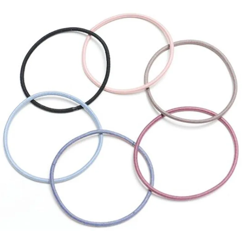 Простая нейлоновая резинка для волос 100 шт./лот Одноразовые эластичные резинки