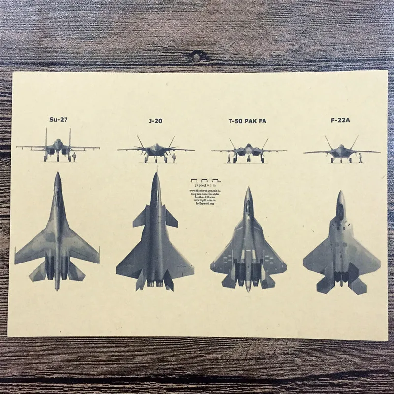 RMA 204 винтажный постер для домашнего декора крафт бумага T 50 PAK FA картина стен