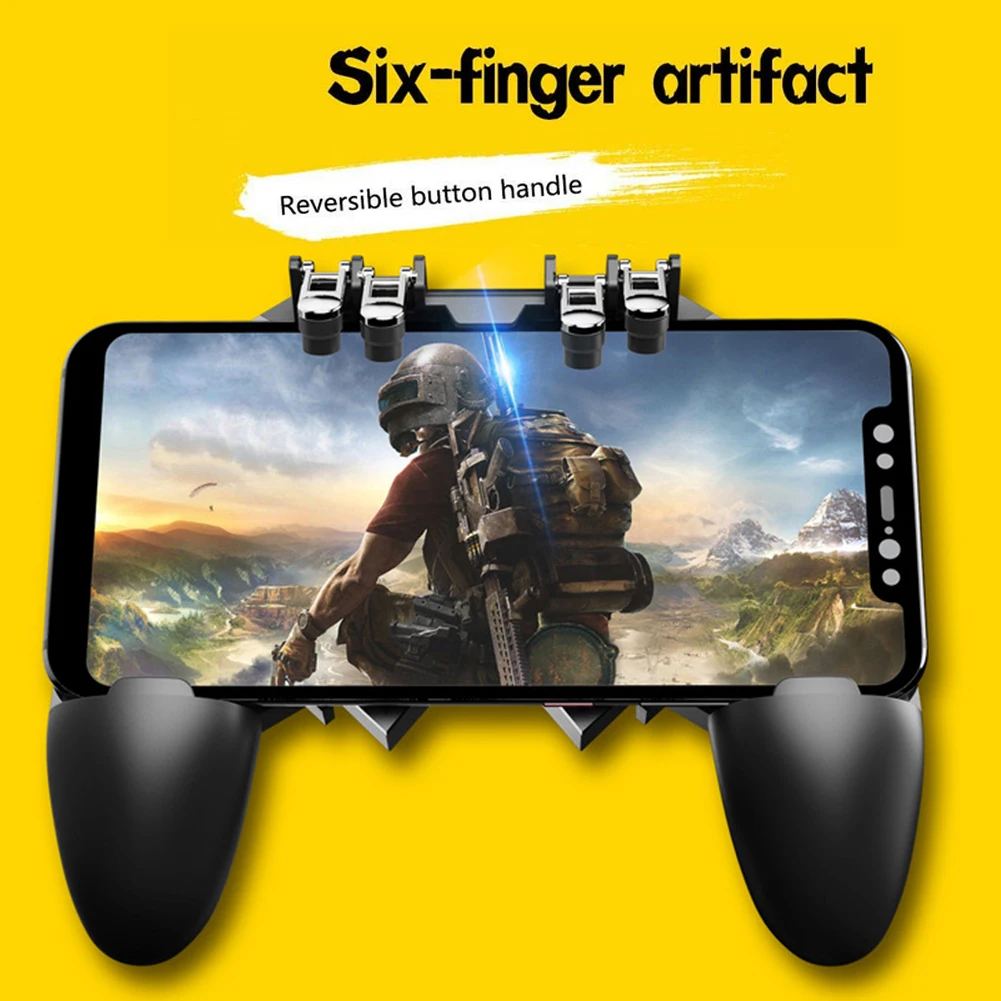 Универсальный игровой контроллер для телефона AK66, рукоятка, 6 триггеров для PUBG, универсальный игровой контроллер для телефона