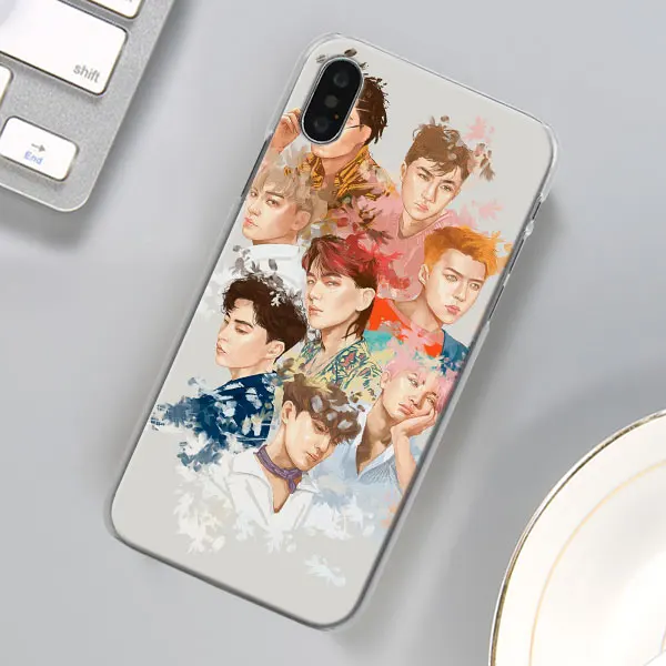 01 EXO band k-pop kpop чехол для телефона для Apple iPhone X XR 7 8 Plus 6 6s Plus XS MAX 11 Pro Max SE чехол для телефона Coque - Цвет: 01