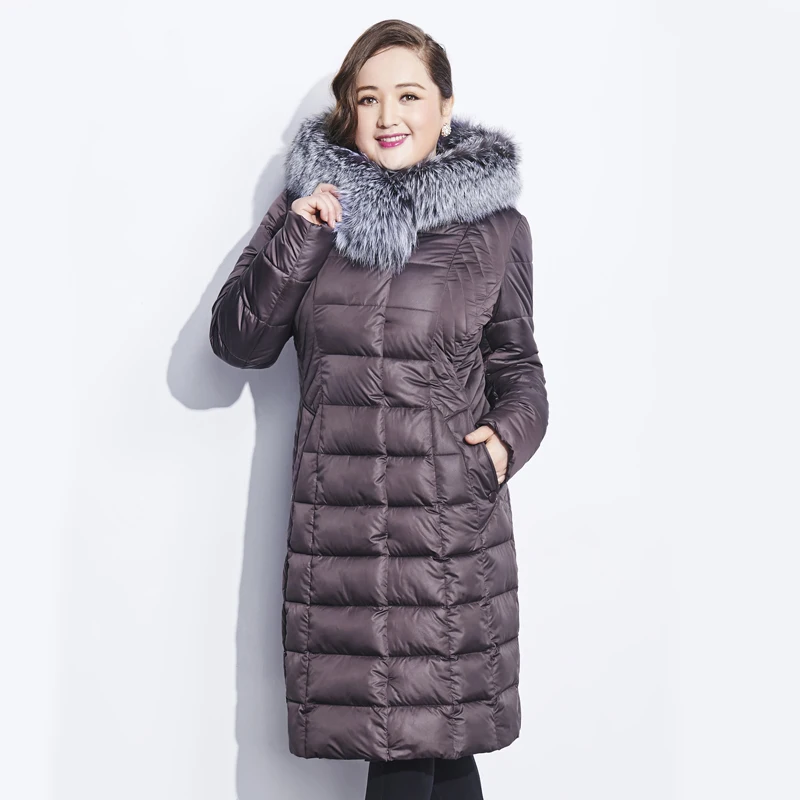 Астрид новый женский толстая зимняя куртка высокое качество фокс меховой