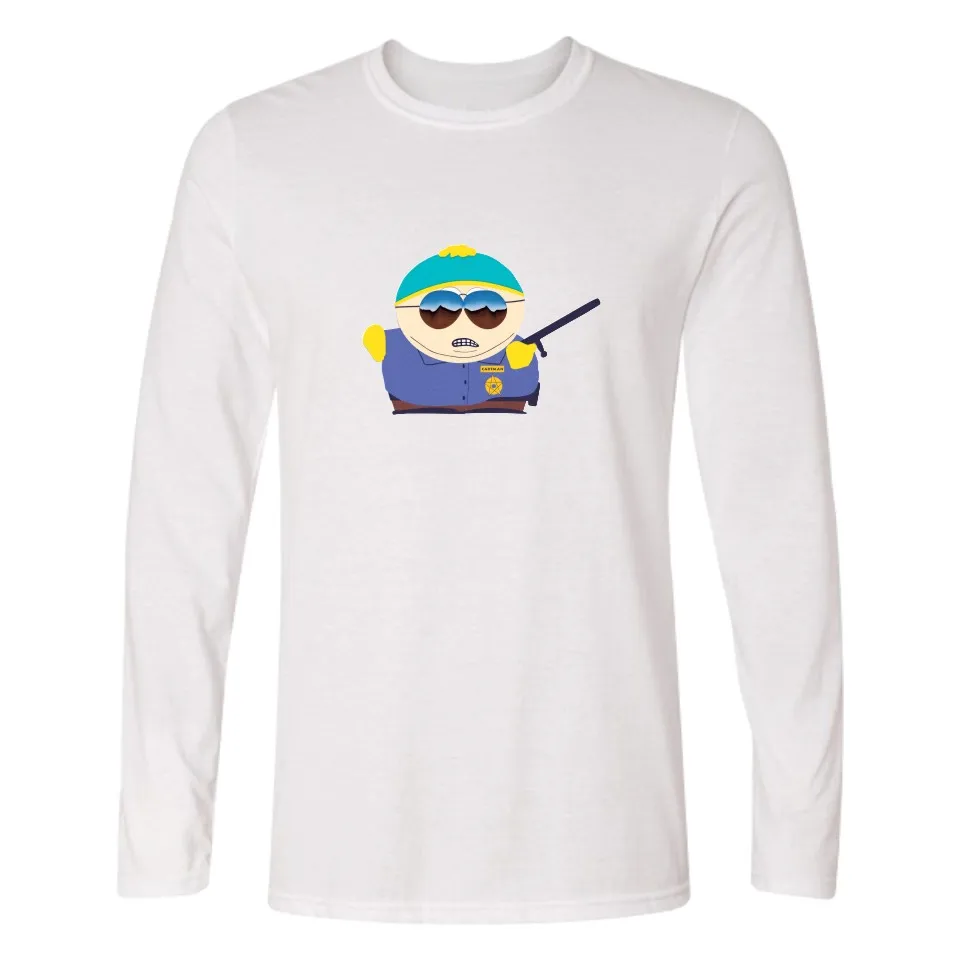 США мультфильм South Park футболка с длинным рукавом Для мужчин осень модные футболки