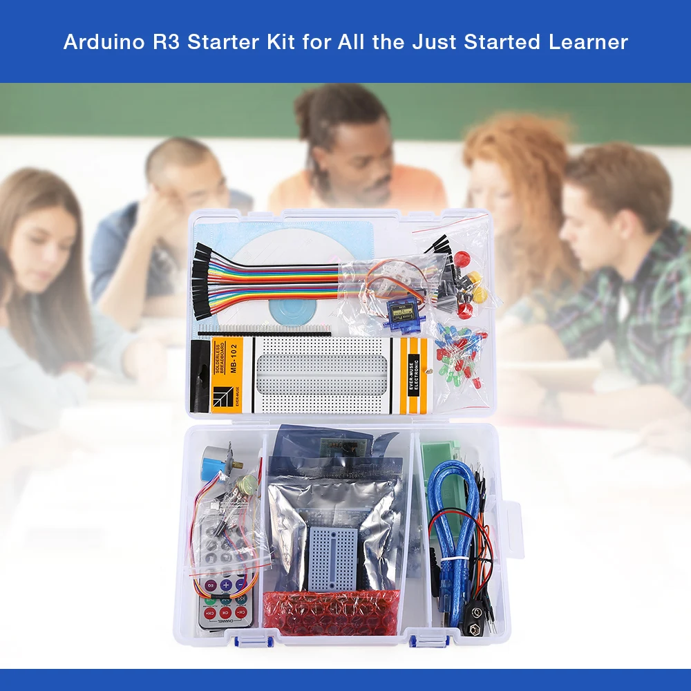 Стартовый набор для Arduino один UNO R3 стартовый проекта обновленная версия обучения
