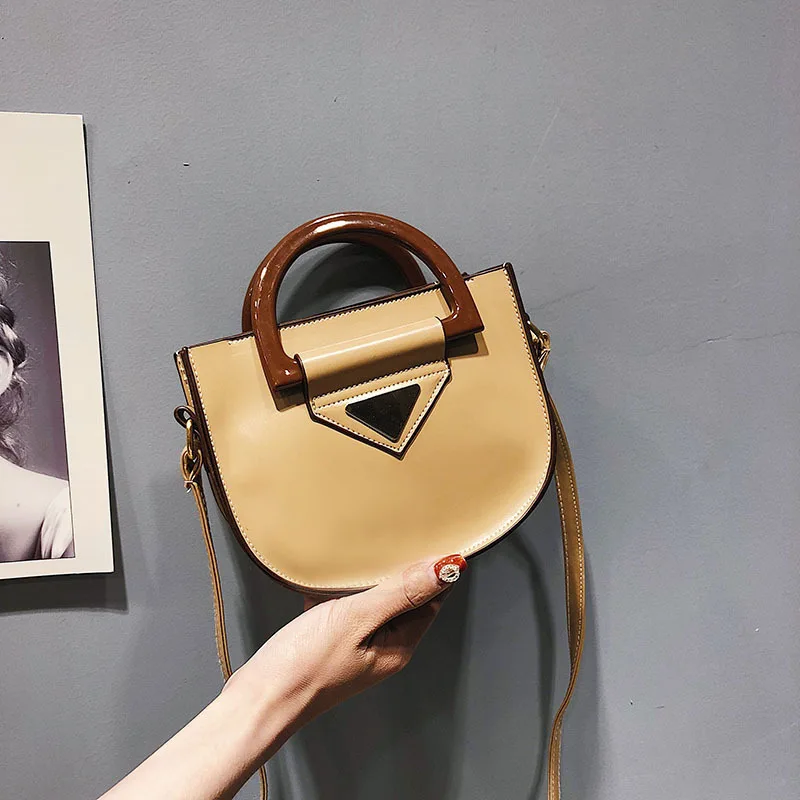 Мода Новый Деревянный Tote высокое качество Для женщин мешочки PU кожаные