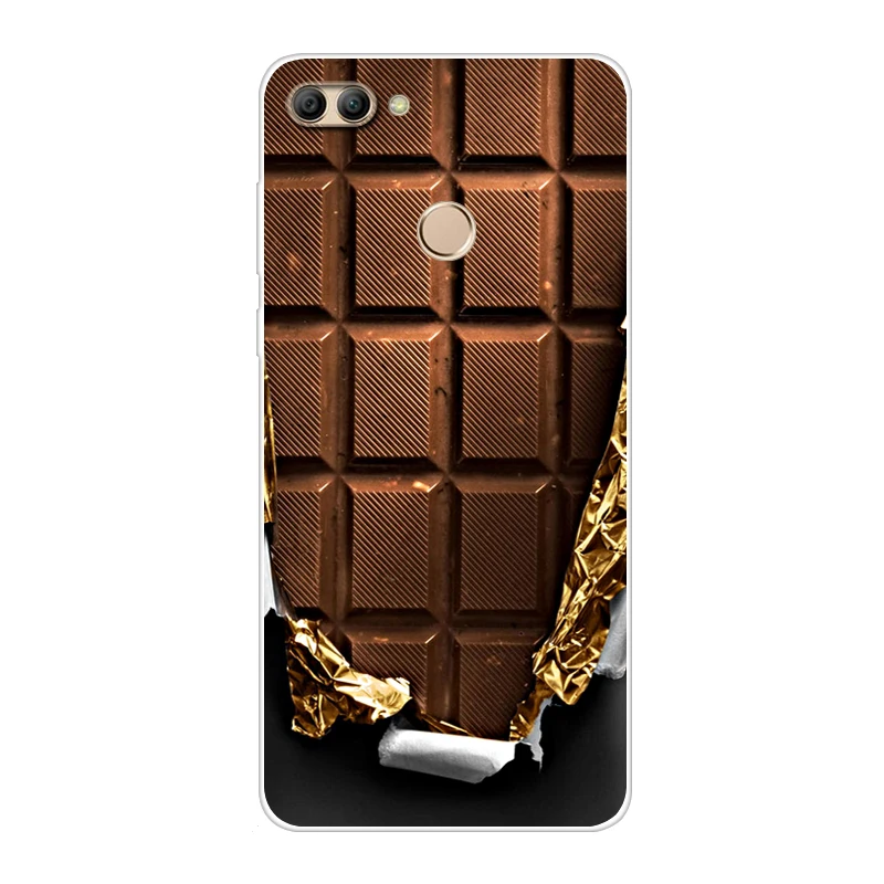 Case For Huawei Y9 2018 Enjoy 8 Plus 5.93 Soft Tpu Transparent Printing Drawing Silicone Phone Cases Cover |