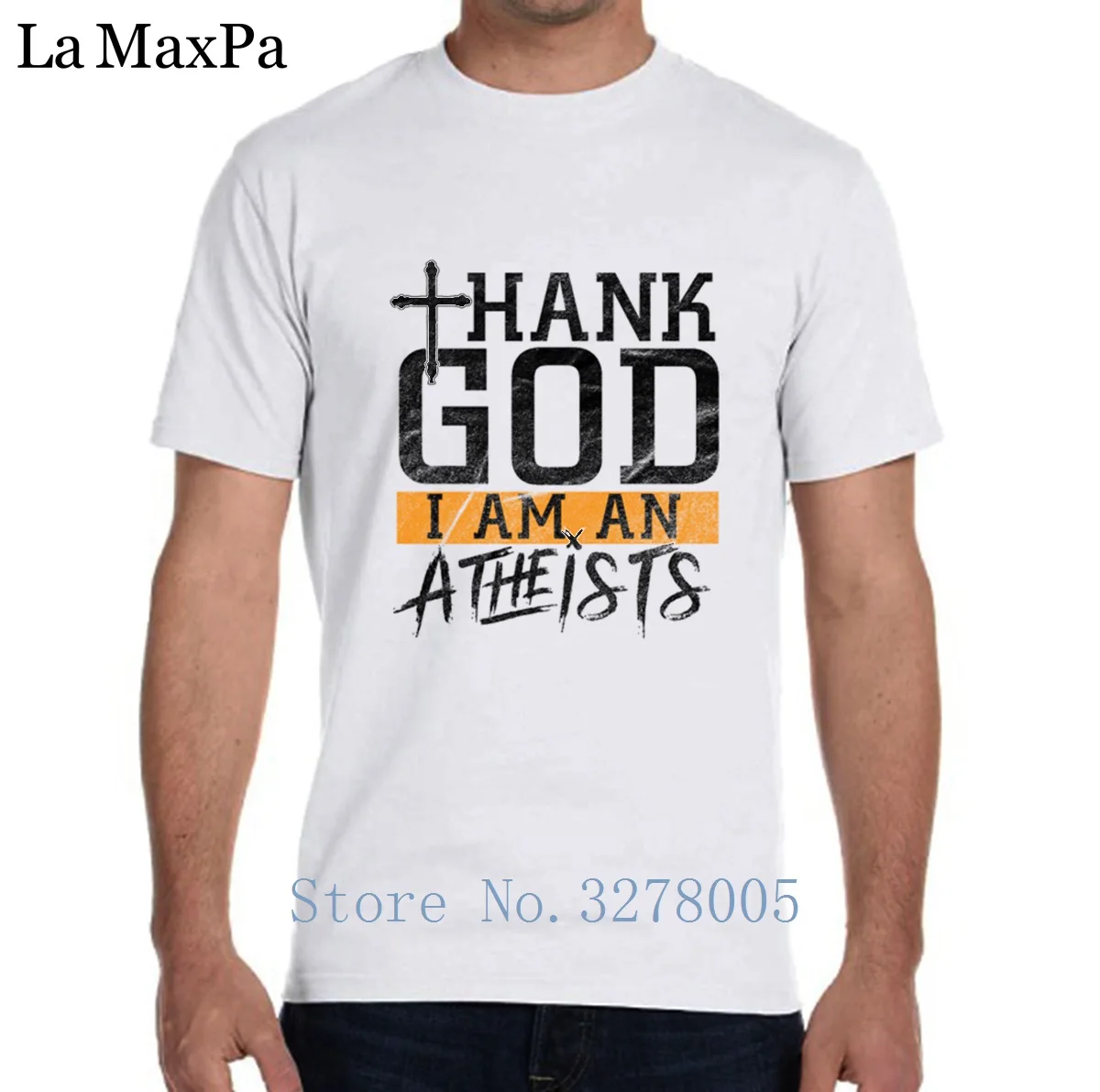 Футболка мужская под заказ модная футболка с надписью Thank God I Am Atheists оригинальная