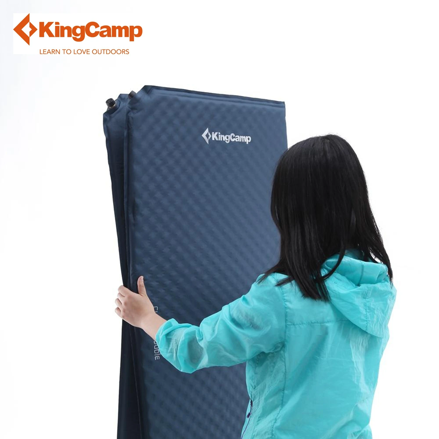 KingCamp коврик для сна классический двойной Самонадувающийся походов на открытом