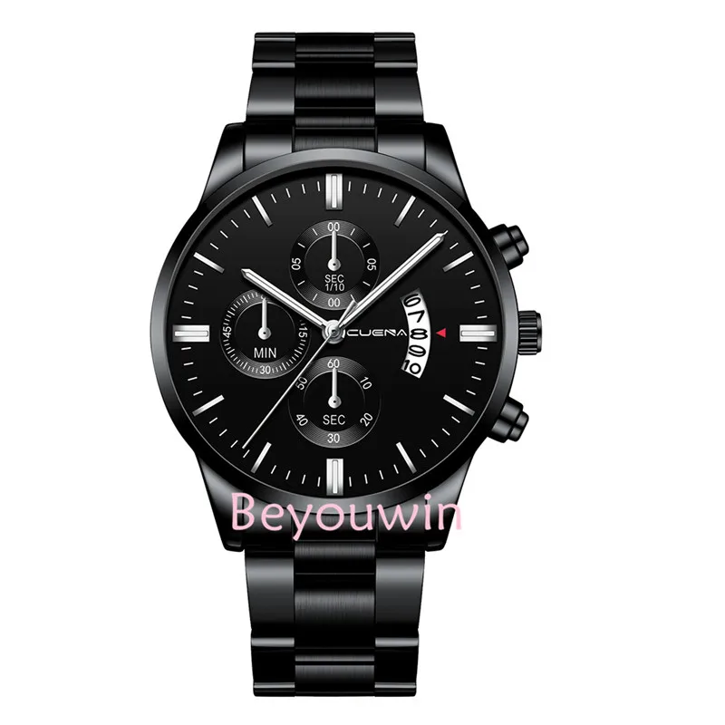 100 шт./лот модные мужские часы из нержавеющей стали высокое качество Топ бренд с