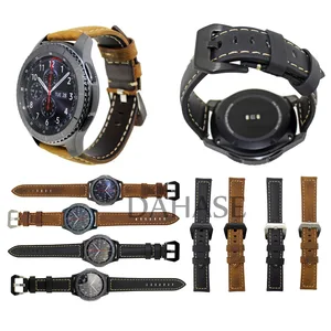 Ремешок для часов, натуральная кожа, с металлической пряжкой