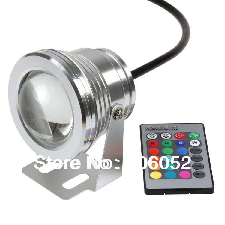 Подводная Светодиодная лампа RGB водонепроницаемая для фонтанов и бассейнов 1000 лм