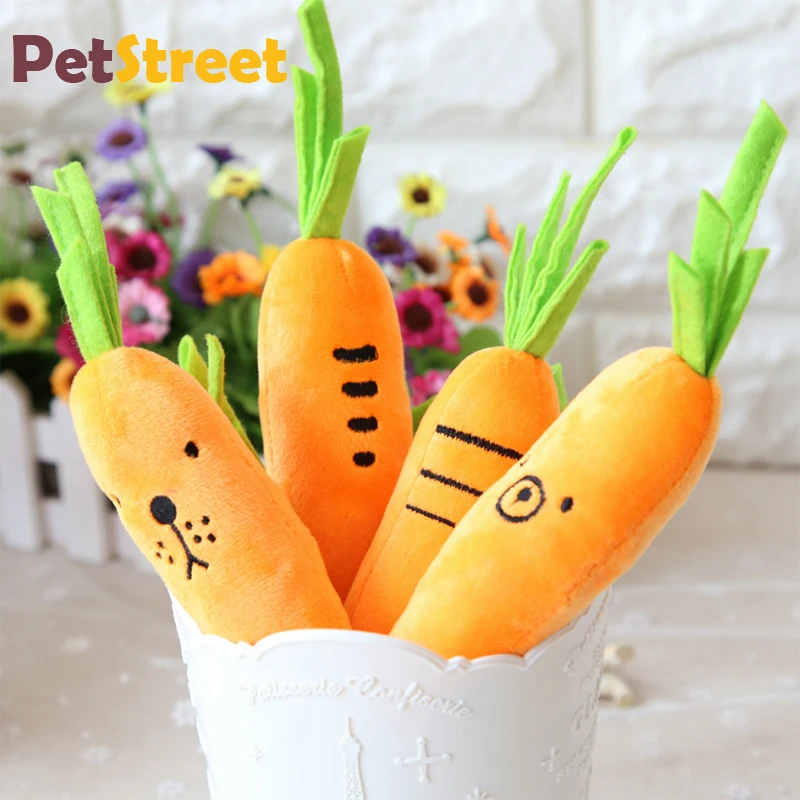 Росток морковь pet Поющая плюшевая игрушка моляров чистки зубов для кошек и собак