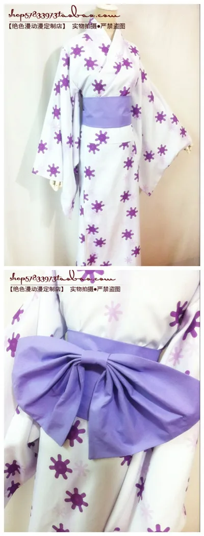 Hyuuga Hinata Coplay Costume Halloween Uniform Kimono Flower Print Japanese Anime Cosplay Yukata Bathrobe S M L Custom-made |