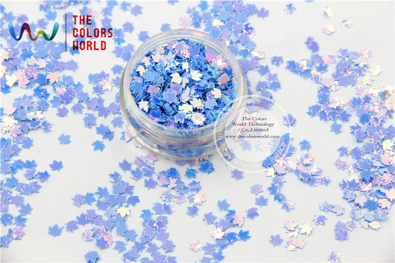 SFY04-9 Блестящие Блестки в Форме Кленового Листа 4 мм Размер блёстки для дизайна