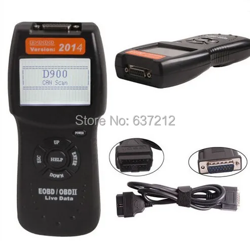 Диагностический сканер Can Scan Tool OBD2 EOBD Live PCM считыватель кодов данных D900 извлекает