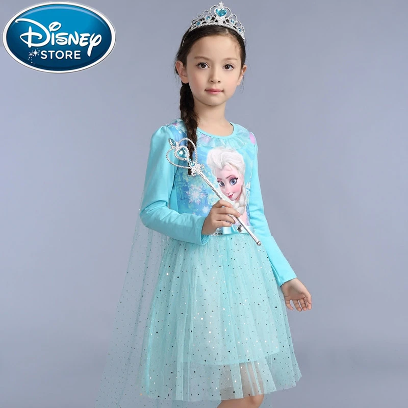 Платье детское Disney холодное сердце Эльза Белоснежка Тюлевая принцесса день