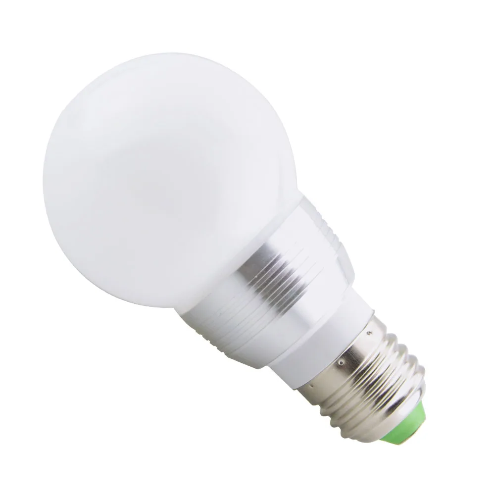 E27 RGB Светодиодная лампа с регулируемой яркостью 85 265 В переменного тока 110 220 в 16